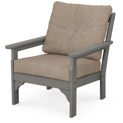 
                  Vineyard Deep Seating Chair Slate Grey Frame Spiced Burlap Cushions - Image 68
                