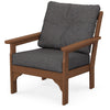 Vineyard Deep Seating Chair Teak Frame Ash Charcoal Cushions
