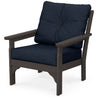 Vineyard Deep Seating Chair Vintage Coffee Frame Marine Indigo Cushions