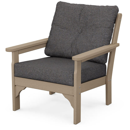 
                  Vineyard Deep Seating Chair Vintage Sahara Frame Ash Charcoal Cushions - Image 11
                