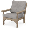 Vineyard Deep Seating Chair Vintage Sahara Frame Grey Mist Cushions