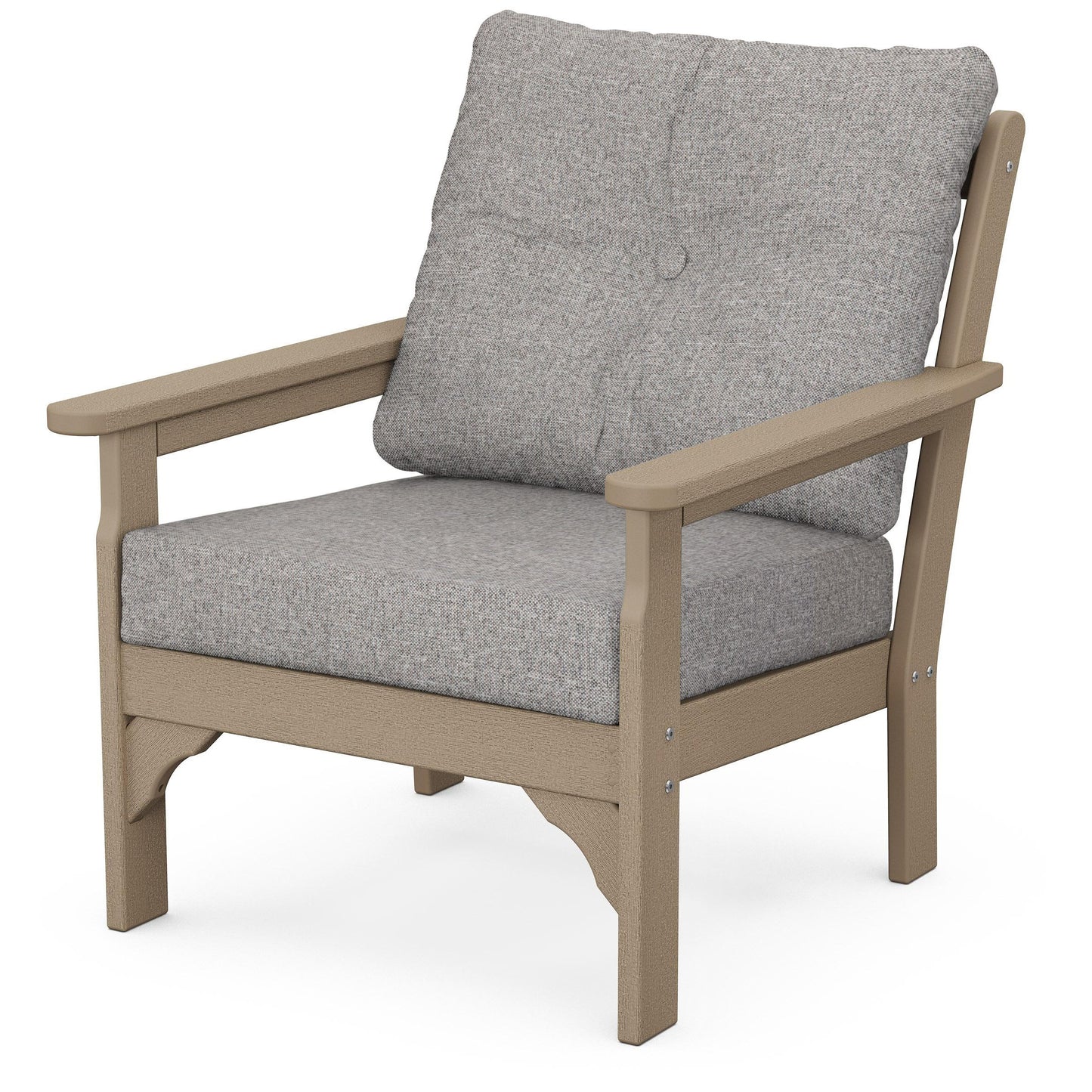 Vineyard Deep Seating Chair Vintage Sahara Frame Grey Mist Cushions, image 24