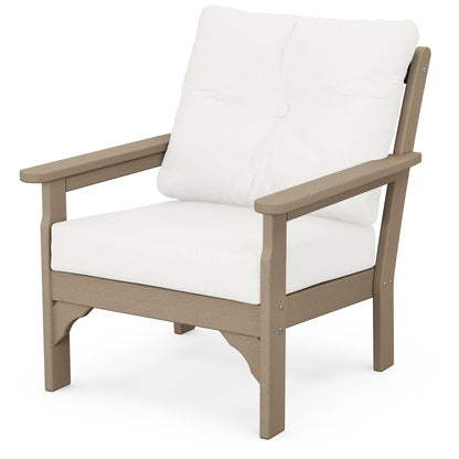 
                  Vineyard Deep Seating Chair Vintage Sahara Frame Natural Linen Cushions - Image 50
                