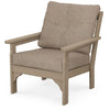 Vineyard Deep Seating Chair Vintage Sahara Frame Spiced Burlap Cushions