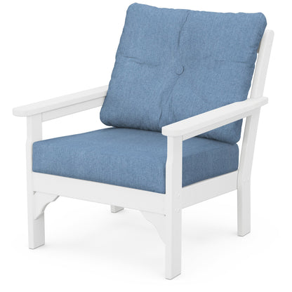 
                  Vineyard Deep Seating Chair White Frame Sky Blue Cushions - Image 57
                