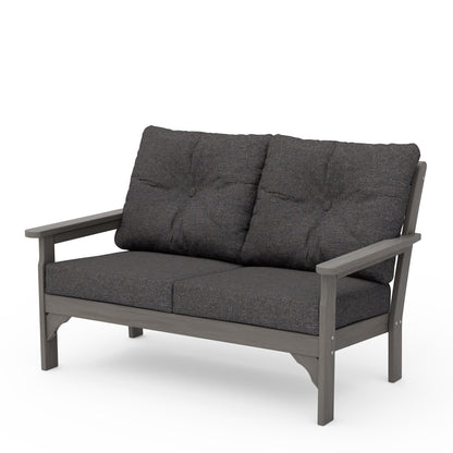 
                  Vineyard Deep Seating Loveseat Driftwood Frame Ash Charcoal Cushions - Image 16
                