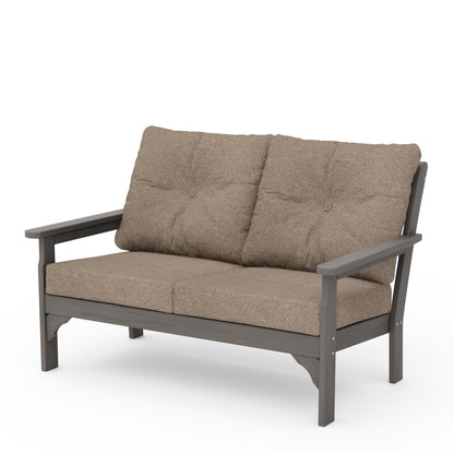 
                  Vineyard Deep Seating Loveseat Driftwood Frame Spiced Burlap Cushions - Image 81
                