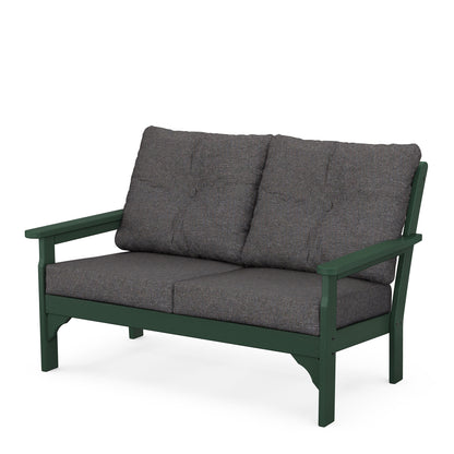 
                  Vineyard Deep Seating Loveseat Green Frame Ash Charcoal Cushions - Image 10
                