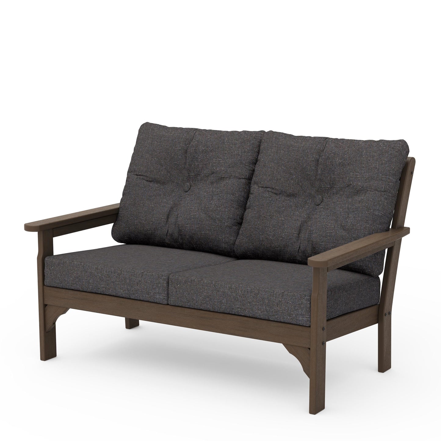Vineyard Deep Seating Loveseat Kona Frame Ash Charcoal Cushions, image 14