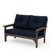 Vineyard Deep Seating Loveseat Kona Frame Marine Indigo Cushions