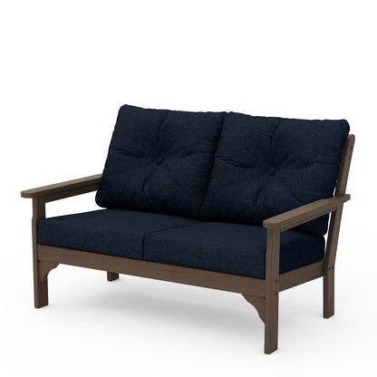 
                  Vineyard Deep Seating Loveseat Kona Frame Marine Indigo Cushions - Image 39
                