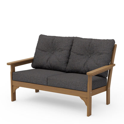 
                  Vineyard Deep Seating Loveseat Natural Frame Ash Charcoal Cushions - Image 15
                