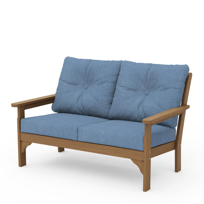 
                  Vineyard Deep Seating Loveseat Natural Frame Sky Blue Cushions - Image 67
                