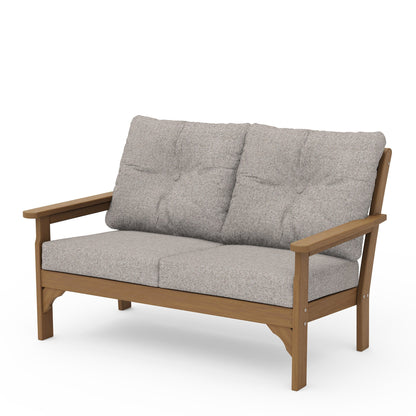 
                  Vineyard Deep Seating Loveseat Natural Frame Weathered Tweed Cushions - Image 93
                