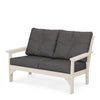 Vineyard Deep Seating Loveseat Sand Frame Ash Charcoal Cushions