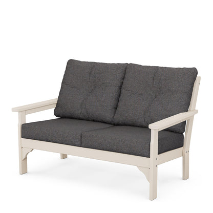 
                  Vineyard Deep Seating Loveseat Sand Frame Ash Charcoal Cushions - Image 9
                