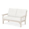 Vineyard Deep Seating Loveseat Sand Frame Natural Linen Cushions