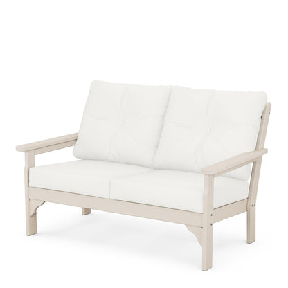 
                  Vineyard Deep Seating Loveseat Sand Frame Natural Linen Cushions - Image 48
                