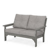 Vineyard Deep Seating Loveseat Slate Grey Frame Grey Mist Cushions
