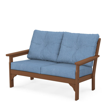 
                  Vineyard Deep Seating Loveseat Teak Frame Sky Blue Cushions - Image 59
                