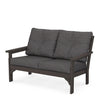 Vineyard Deep Seating Loveseat Vintage Coffee Frame Ash Charcoal Cushions
