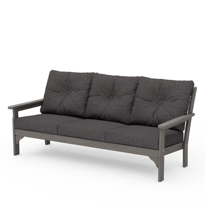 
                  Vineyard Deep Seating Sofa Driftwood Frame Ash Charcoal Cushions - Image 14
                