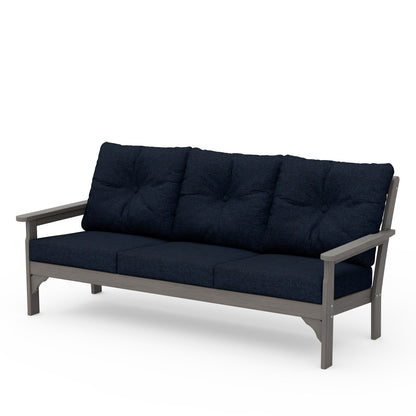 
                  Vineyard Deep Seating Sofa Driftwood Frame Marine Indigo Cushions - Image 40
                