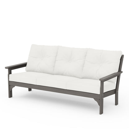 
                  Vineyard Deep Seating Sofa Driftwood Frame Natural Linen Cushions - Image 53
                