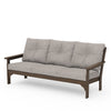 Vineyard Deep Seating Sofa Kona Frame Weathered Tweed Cushions