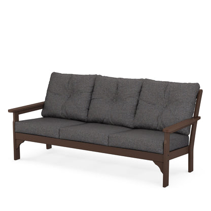 
                  Vineyard Deep Seating Sofa Mahogany Frame Ash Charcoal Cushions - Image 6
                