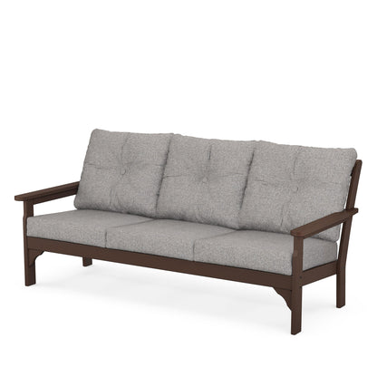 
                  Vineyard Deep Seating Sofa Mahogany Frame Grey Mist Cushions - Image 19
                