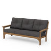 Vineyard Deep Seating Sofa Natural Frame Ash Charcoal Cushions