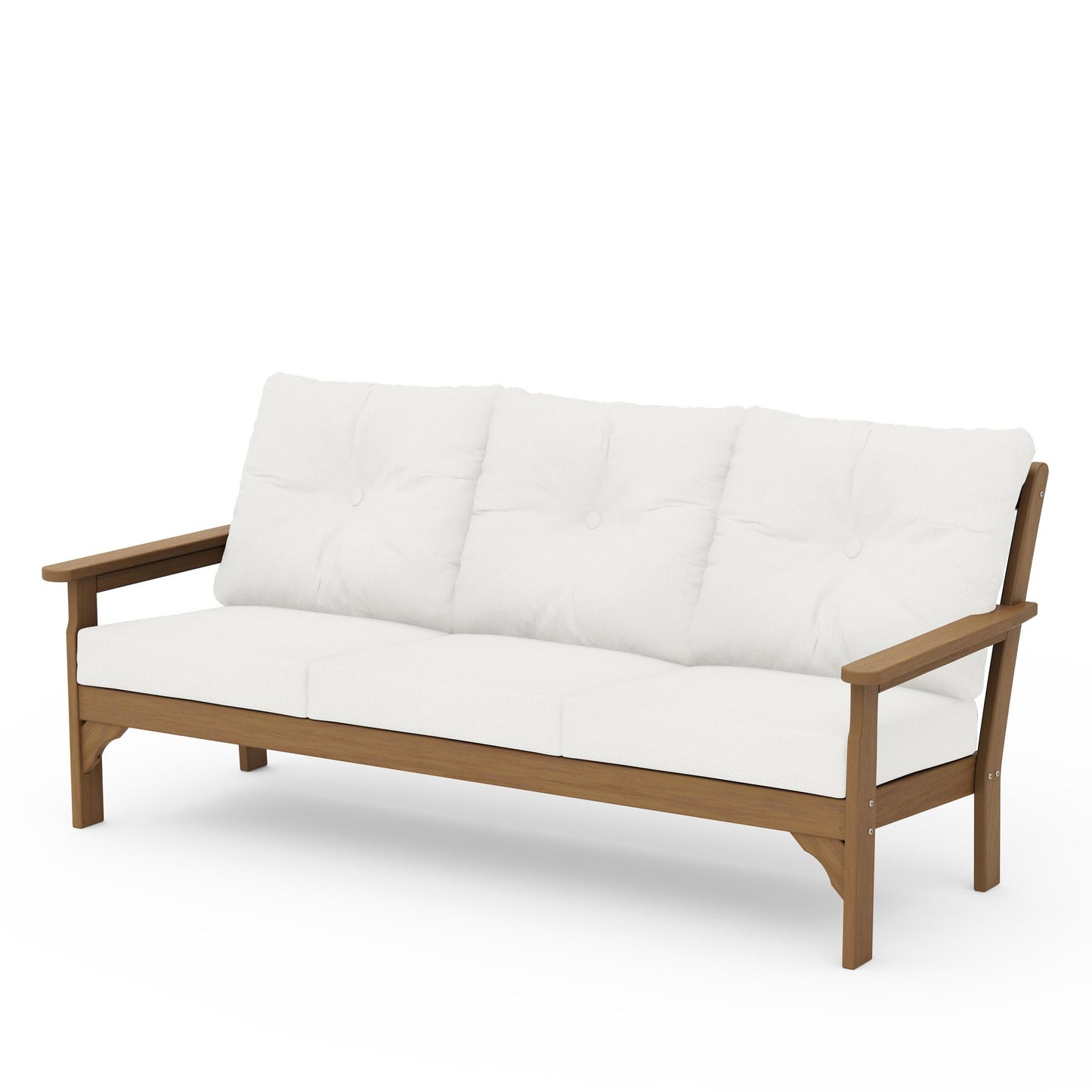Vineyard Deep Seating Sofa Natural Frame Natural Linen Cushions, image 52