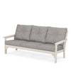 Vineyard Deep Seating Sofa Sand Frame Grey Mist Cushions