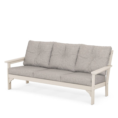 
                  Vineyard Deep Seating Sofa Sand Frame Weathered Tweed Cushions - Image 85
                