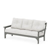 Vineyard Deep Seating Sofa Slate Grey Frame Natural Linen Cushions