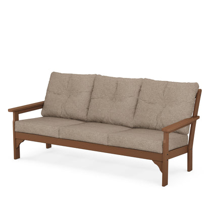 
                  Vineyard Deep Seating Sofa Teak Frame Spiced Burlap Cushions - Image 70
                
