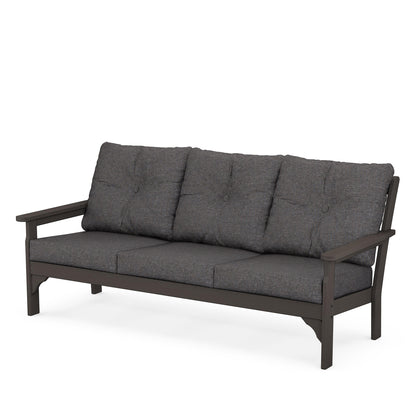 
                  Vineyard Deep Seating Sofa Vintage Coffee Frame Ash Charcoal Cushions - Image 9
                