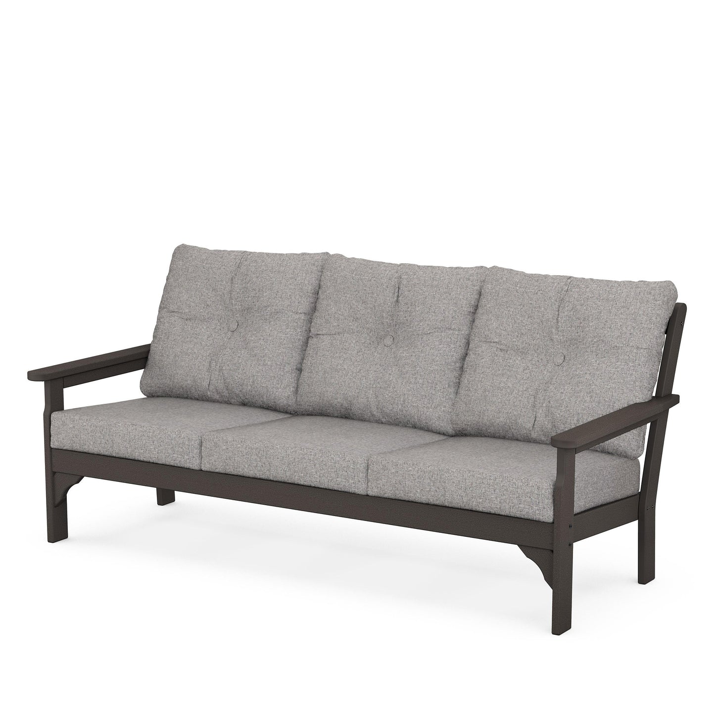 Vineyard Deep Seating Sofa Vintage Coffee Frame Grey Mist Cushions, image 22