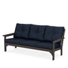Vineyard Deep Seating Sofa Vintage Coffee Frame Marine Indigo Cushions