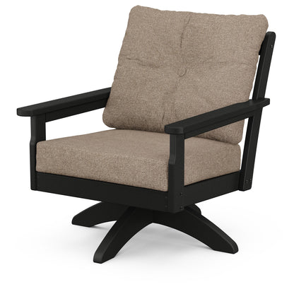 
                  Vineyard Deep Seating Swivel Chair Black Frame Spiced Burlap Cushions - Image 68
                