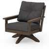 Vineyard Deep Seating Swivel Chair Kona Frame Ash Charcoal Cushions