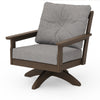 Vineyard Deep Seating Swivel Chair Kona Frame Grey Mist Cushions