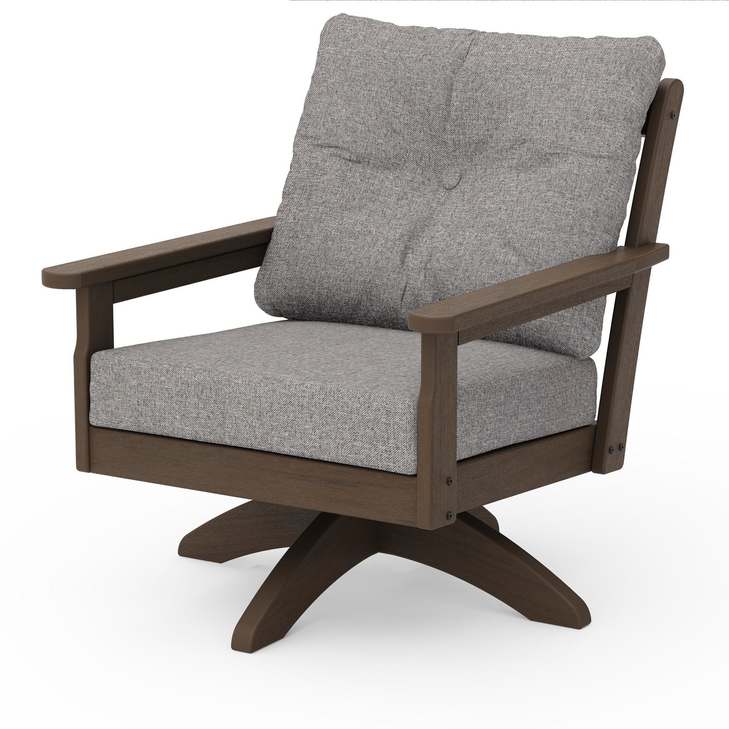 Vineyard Deep Seating Swivel Chair Kona Frame Grey Mist Cushions, image 25