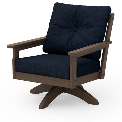
                  Vineyard Deep Seating Swivel Chair Kona Frame Marine Indigo Cushions - Image 38
                