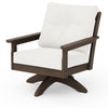 Vineyard Deep Seating Swivel Chair Kona Frame Natural Linen Cushions