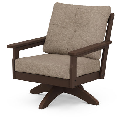
                  Vineyard Deep Seating Swivel Chair Mahogany Frame Spiced Burlap Cushions - Image 71
                