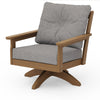 Vineyard Deep Seating Swivel Chair Natural Frame Grey Mist Cushions
