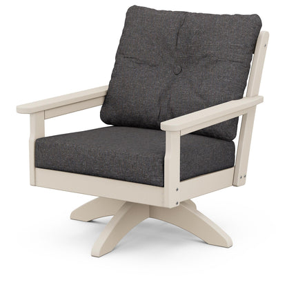 
                  Vineyard Deep Seating Swivel Chair Sand Frame Ash Charcoal Cushions - Image 8
                