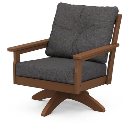 
                  Vineyard Deep Seating Swivel Chair Teak Frame Ash Charcoal Cushions - Image 6
                
